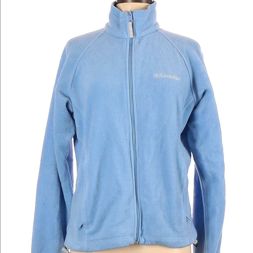 Women’s Columbia Zip Up Blue Fleece, M, barely worn